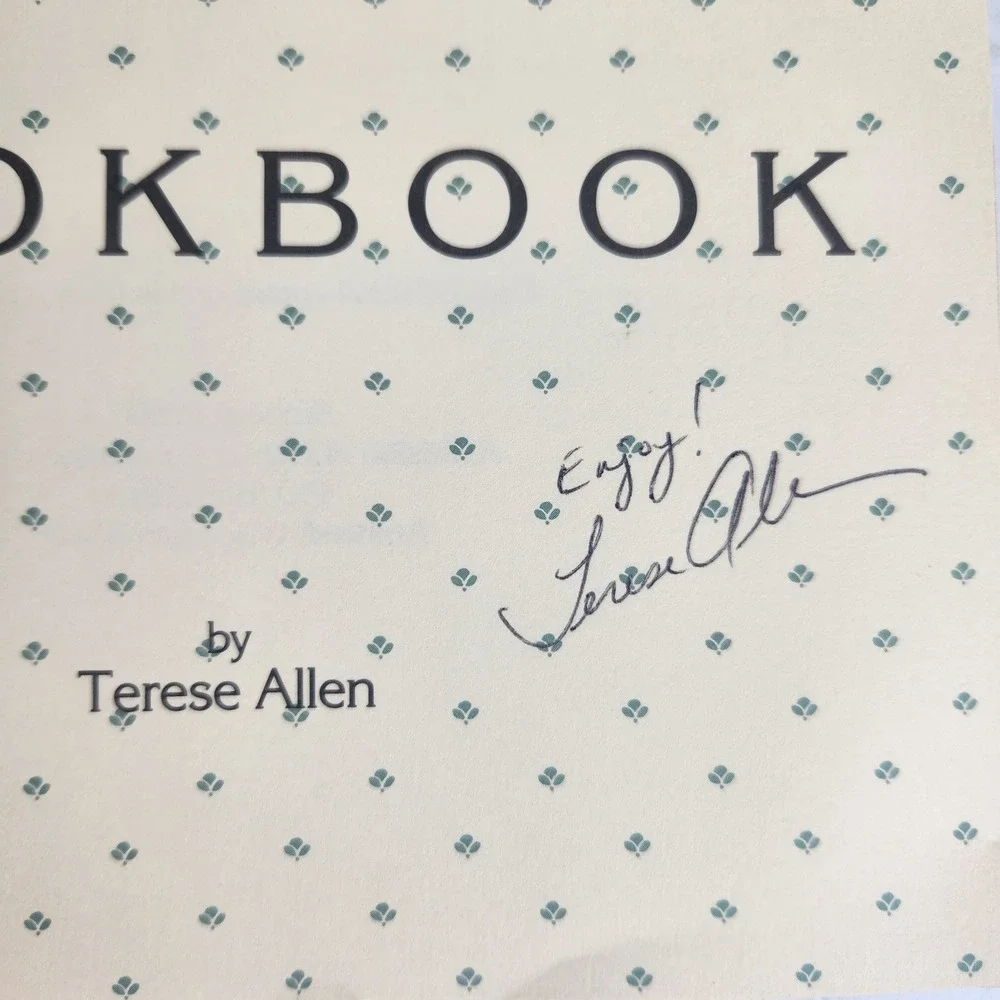 Ovens of Brittany Cookbook Signed Terese Allen 1991 First Edition Softcover
